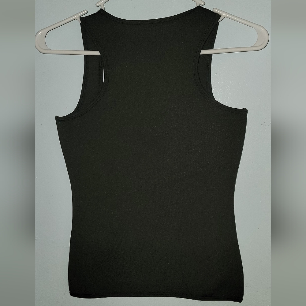 Lasheen sleeveless zippered vest  scuba fabric type small n Large - Picture 2 of 9